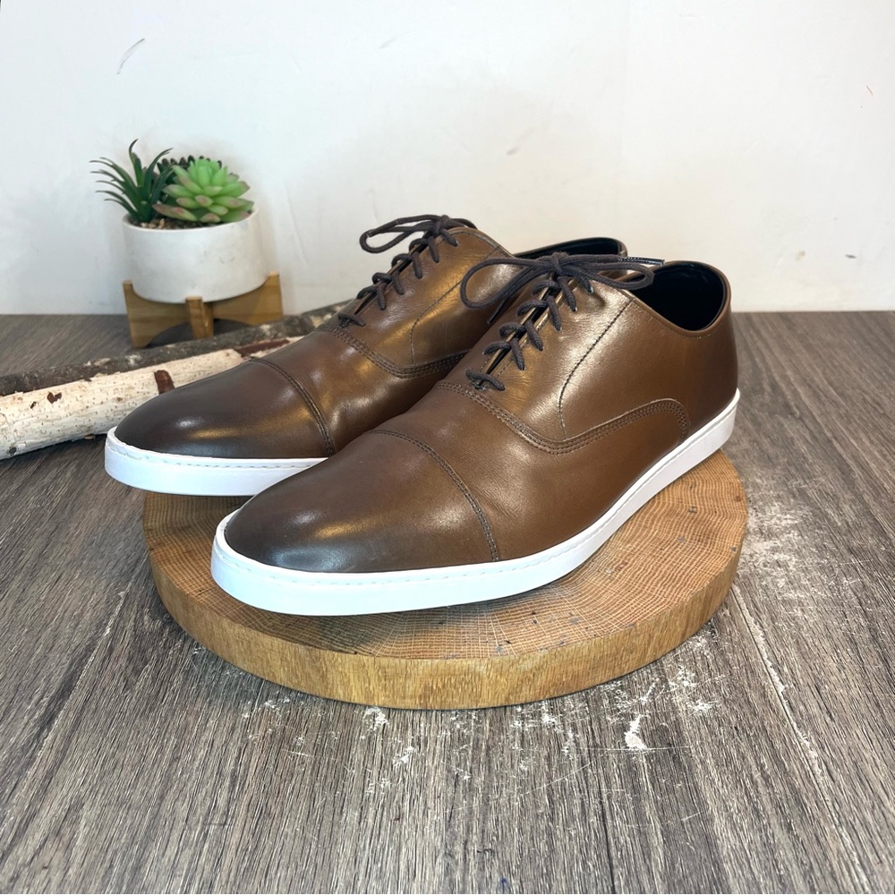 *Allen Edmonds | Park Avenue Oxford Sneaker in Brown Size 13